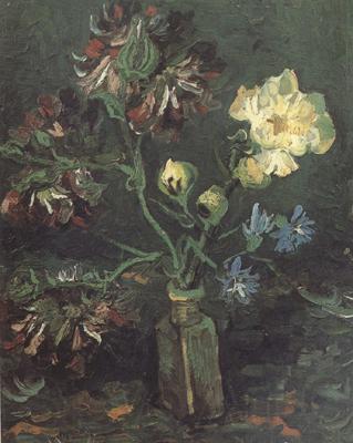 Vincent Van Gogh Vase with Myosotis and Peonies Spain oil painting art